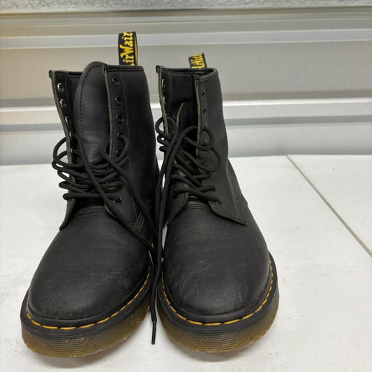 Dr Martens Amwell SR Black Leather Work Boots Womens 11 Mens 10 Slip Resistant