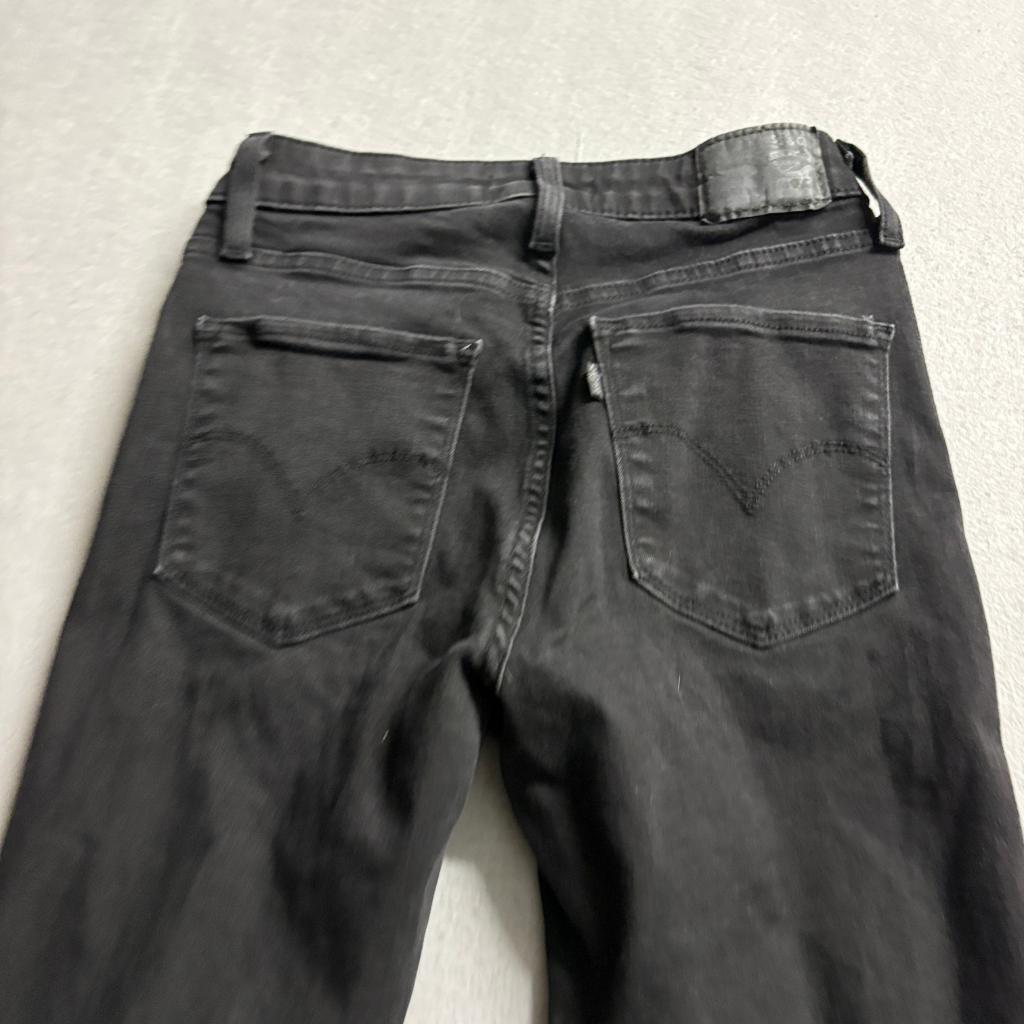 Levi's 725 High Rise Bootcut Jeans Womens 27x30 Black Stretch Denim Pants