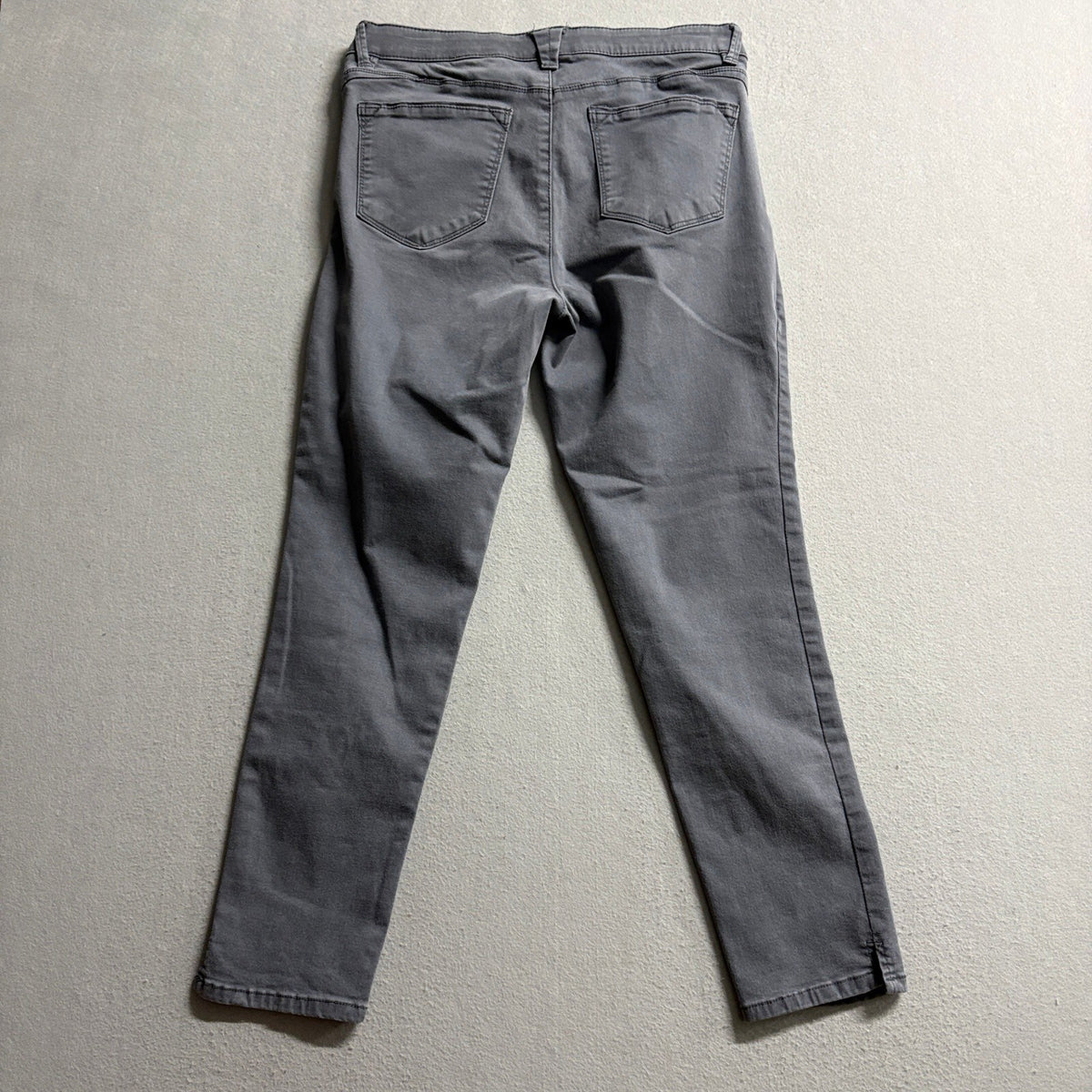 Wit & Wisdom Ab-solution Skinny Pants Womens Size 10 Grey Ankle Slit Stretch