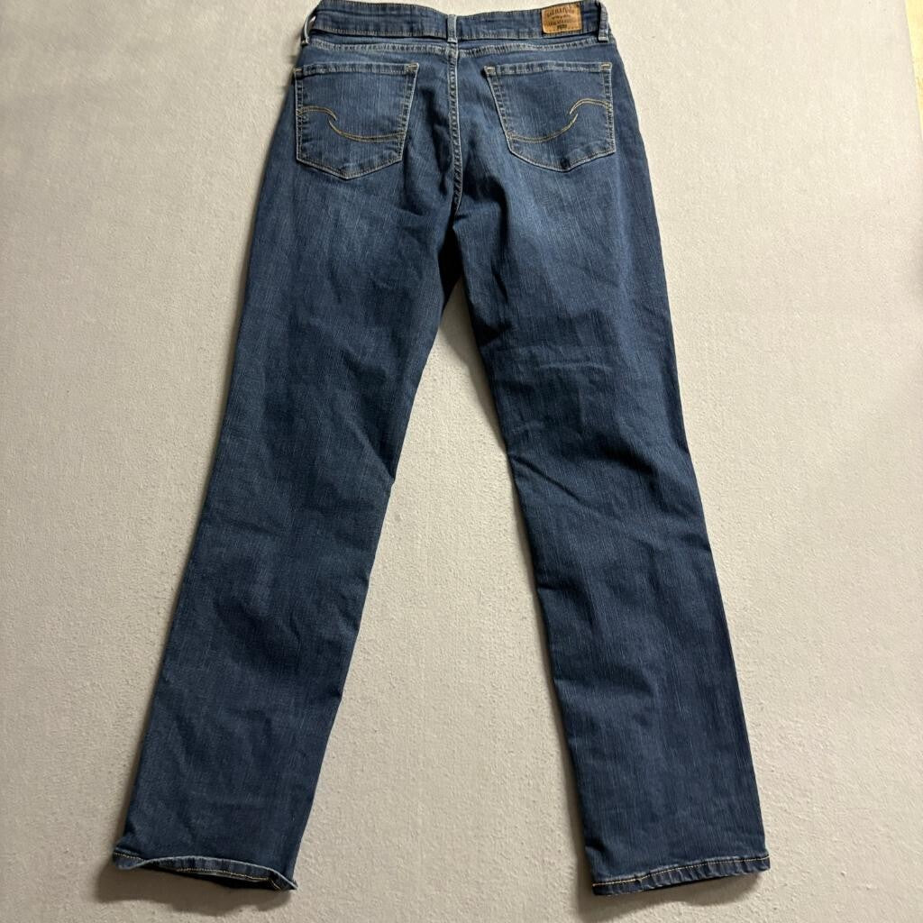 Signature by Levi Strauss Co Gold Womens Mid Rise Straight Jeans Size 6S W28 L30