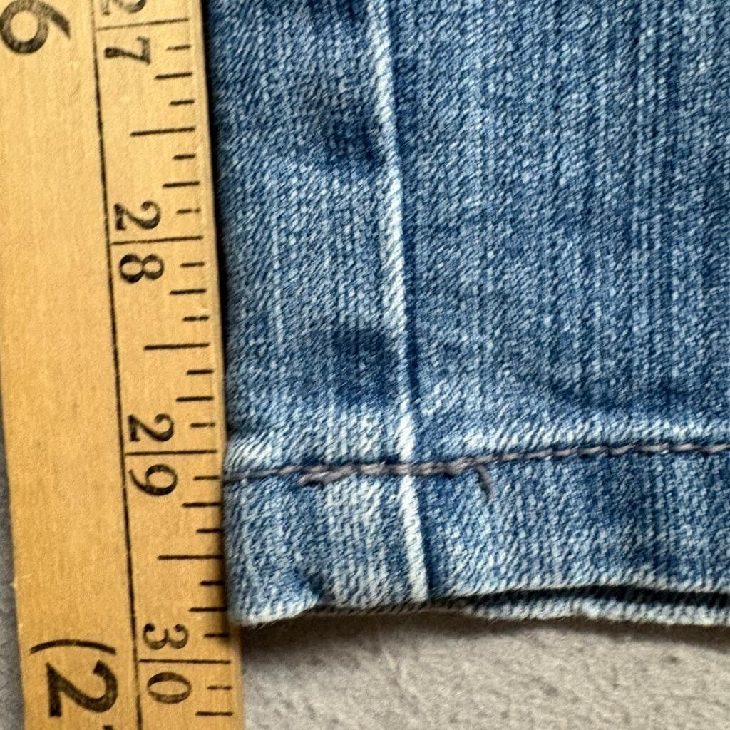 Gloria Vanderbilt Amanda Jeans Womens 16W Blue Denim Straight Leg High Rise Crop