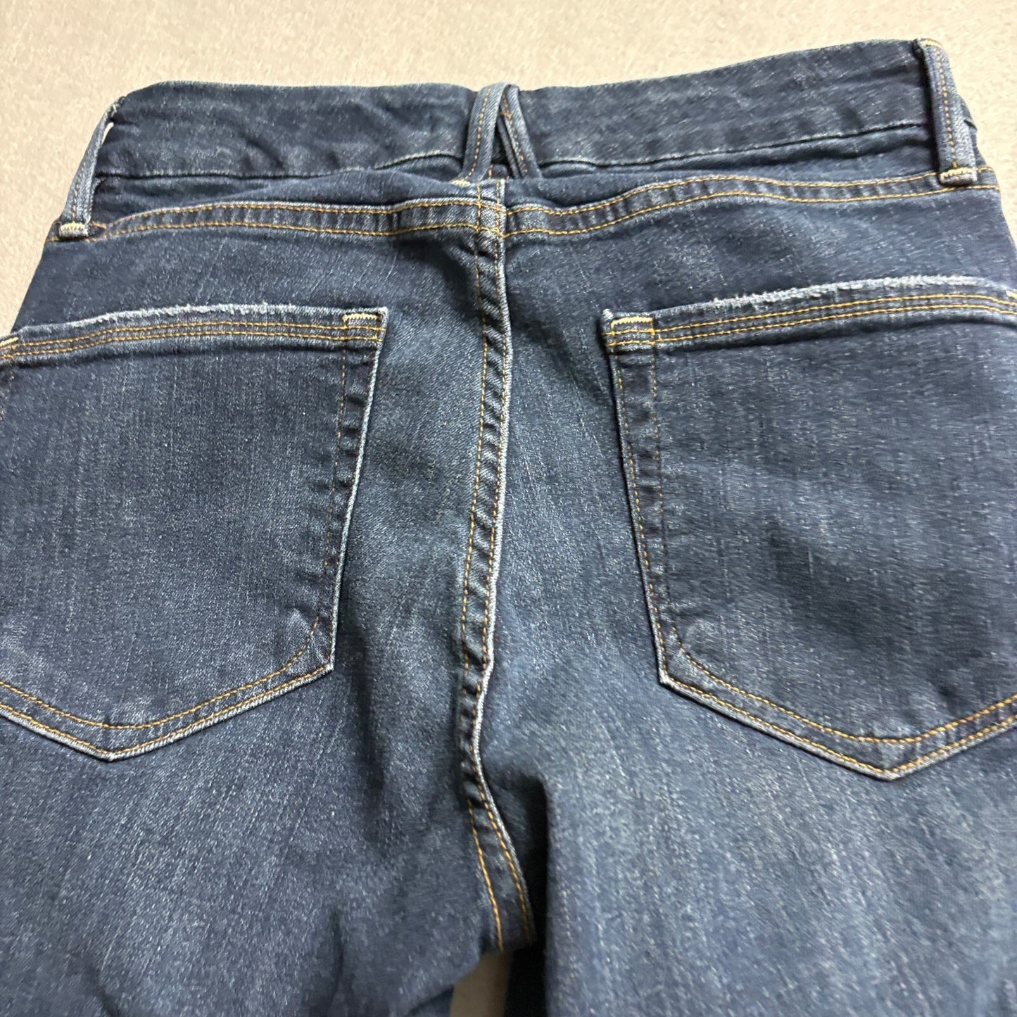 Good American Good Legs Skinny Jeans Distressed Raw Hem Sz 2/26 Classic