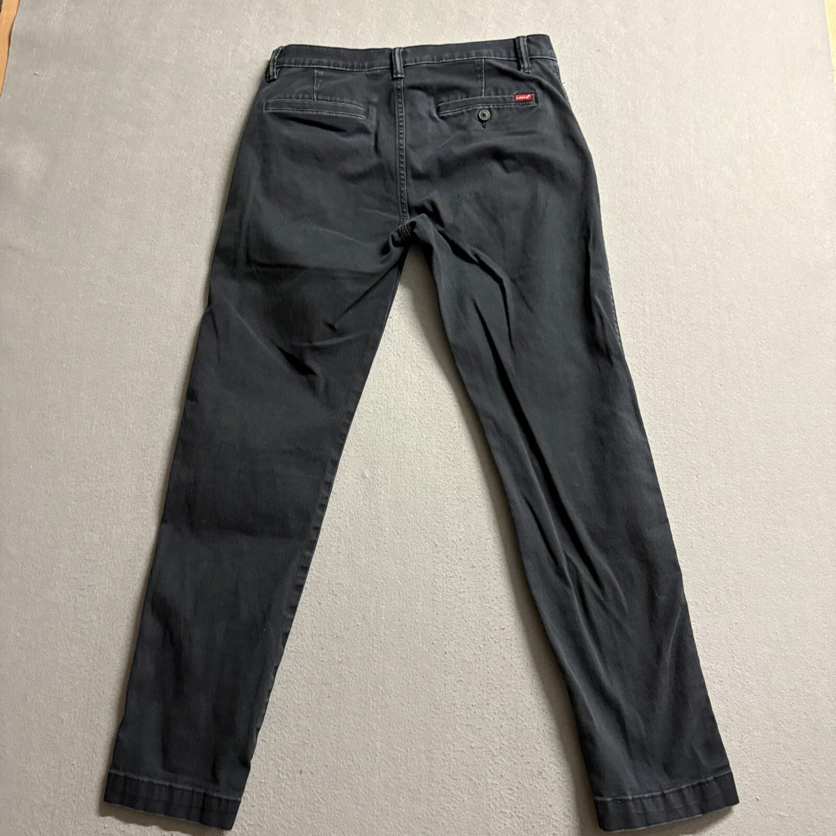 Levi's XX Chino Standard Taper Pants Mens 29x32 Black Stretch Twill Casual
