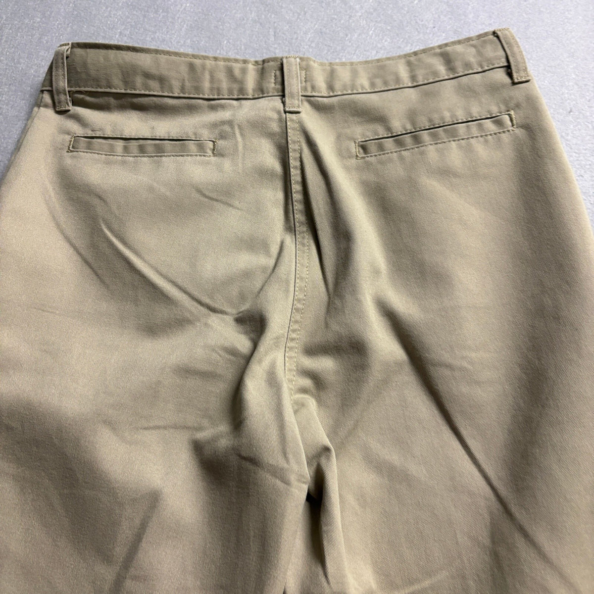 Dickies Pants Mens 30x27 Beige Khaki Workwear Flat Front Chino KP123DS