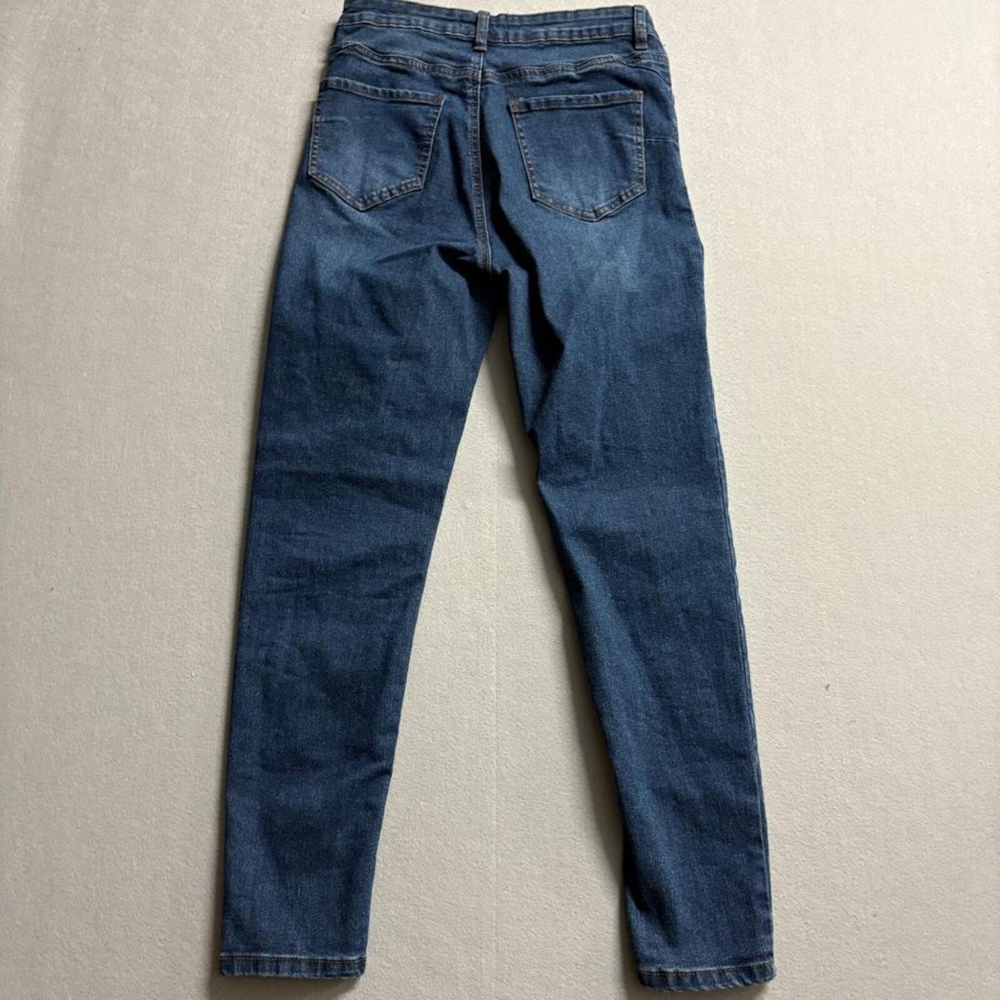 Rise Jeans Womens Size 11 Blue High Rise Skinny Stretch Denim Deep Dark Wash