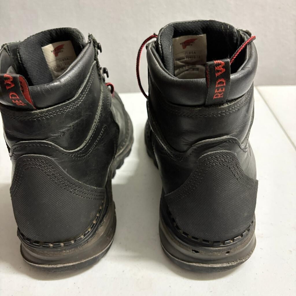 Red Wing 2411 Mens 9 EE Black Leather Waterproof Safety Toe Work Boots Made in