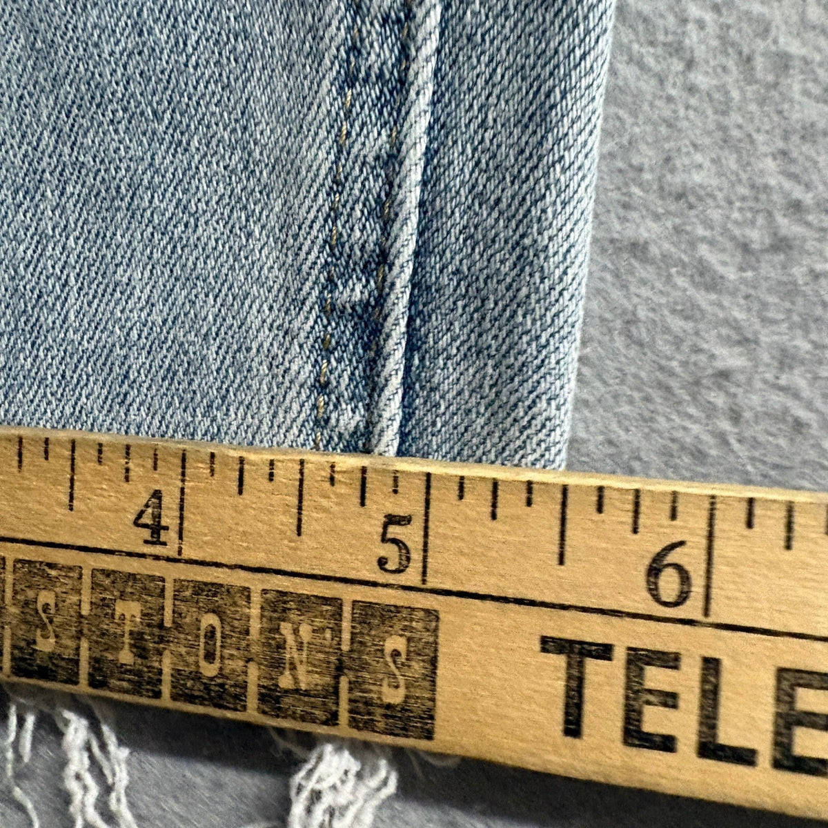 Judy Blue Distressed Raw Hem Ankle Jeans Size 7 / 28 High Rise Stretch Light