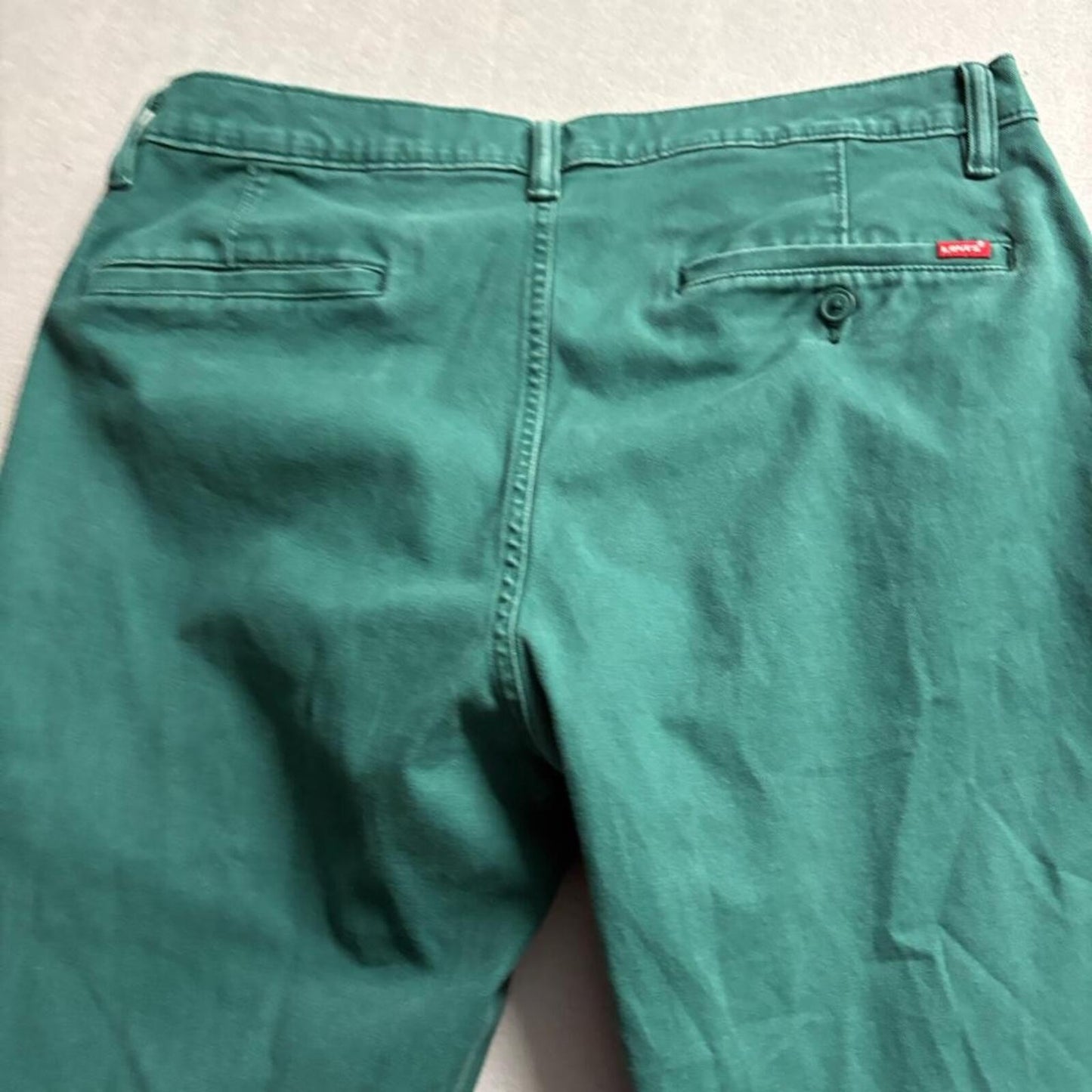 Levi's XX Chino Relaxed Taper Pants Mens 34x32 Green Stretch Cotton Casual
