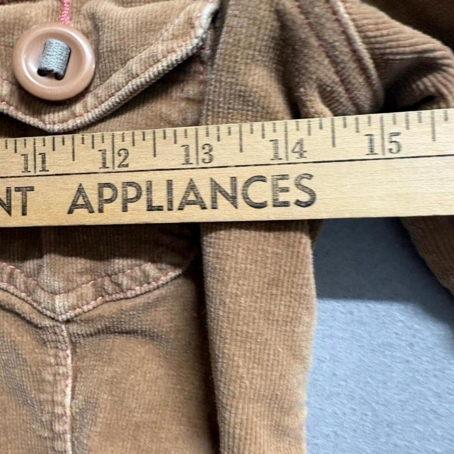 Romeo & Juliet Couture Corduroy Jacket Womens Medium Brown Cotton Stretch Y2K