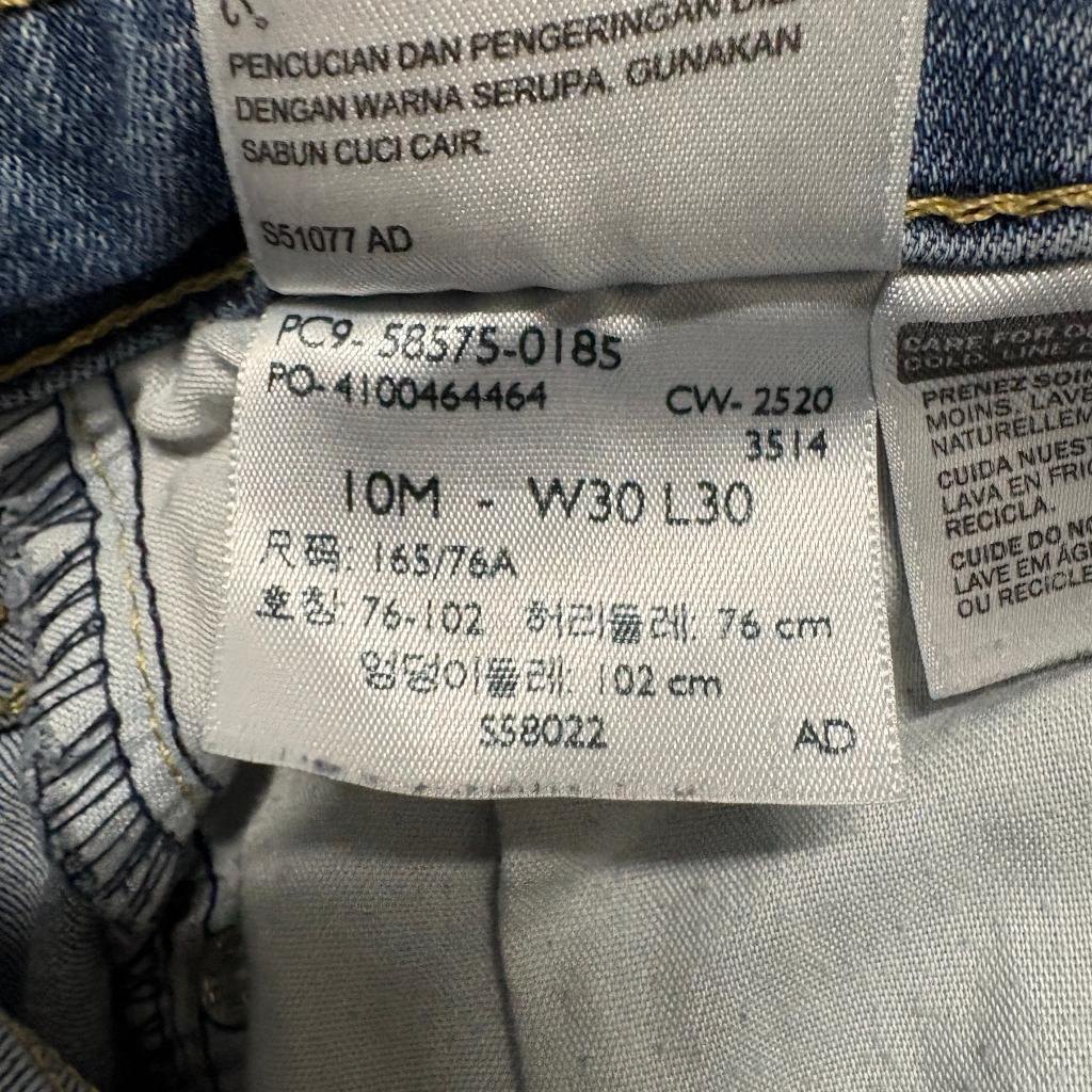 Levis Classic Mid Rise Skinny Jeans Womens 10M W30 L30 Medium Wash Stretch Blue