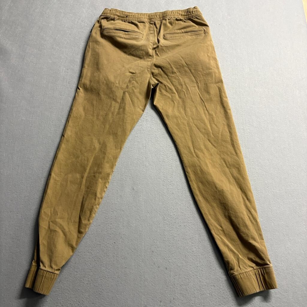Hollister Skinny Jogger Pants Mens XS Brown Khaki Advanced Stretch Drawstring