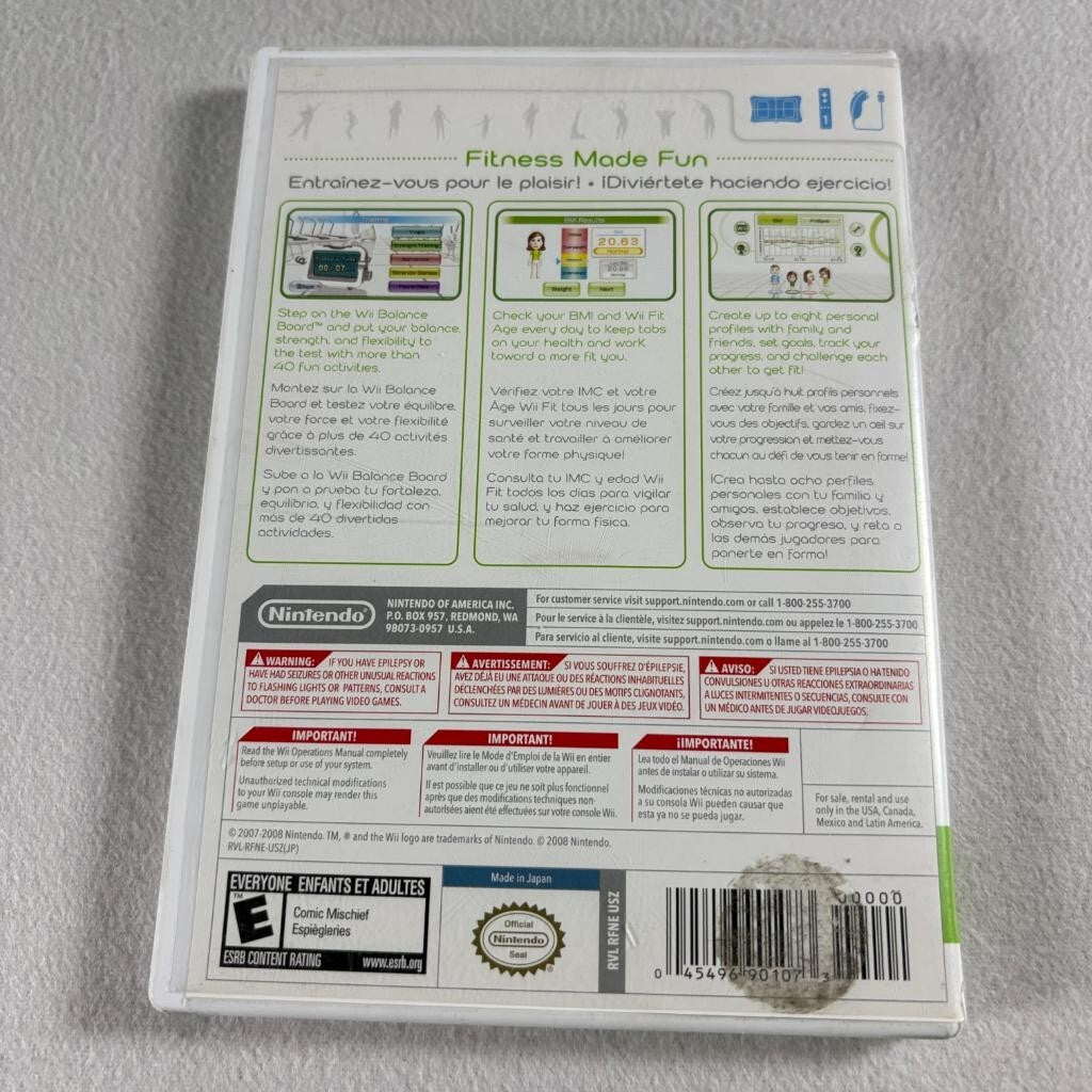 Wii Fit Nintendo Wii Game Complete CIB with Manual