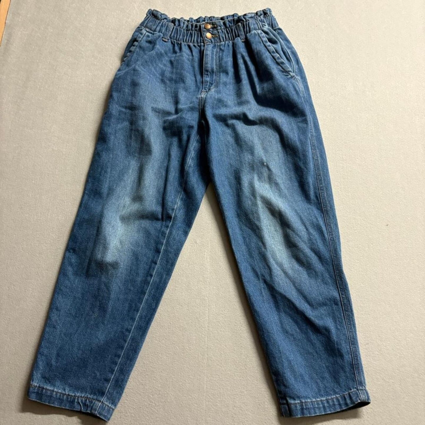 Universal Thread Paperbag Jeans Womens Size 10 Blue Denim High Rise Mom Tapered
