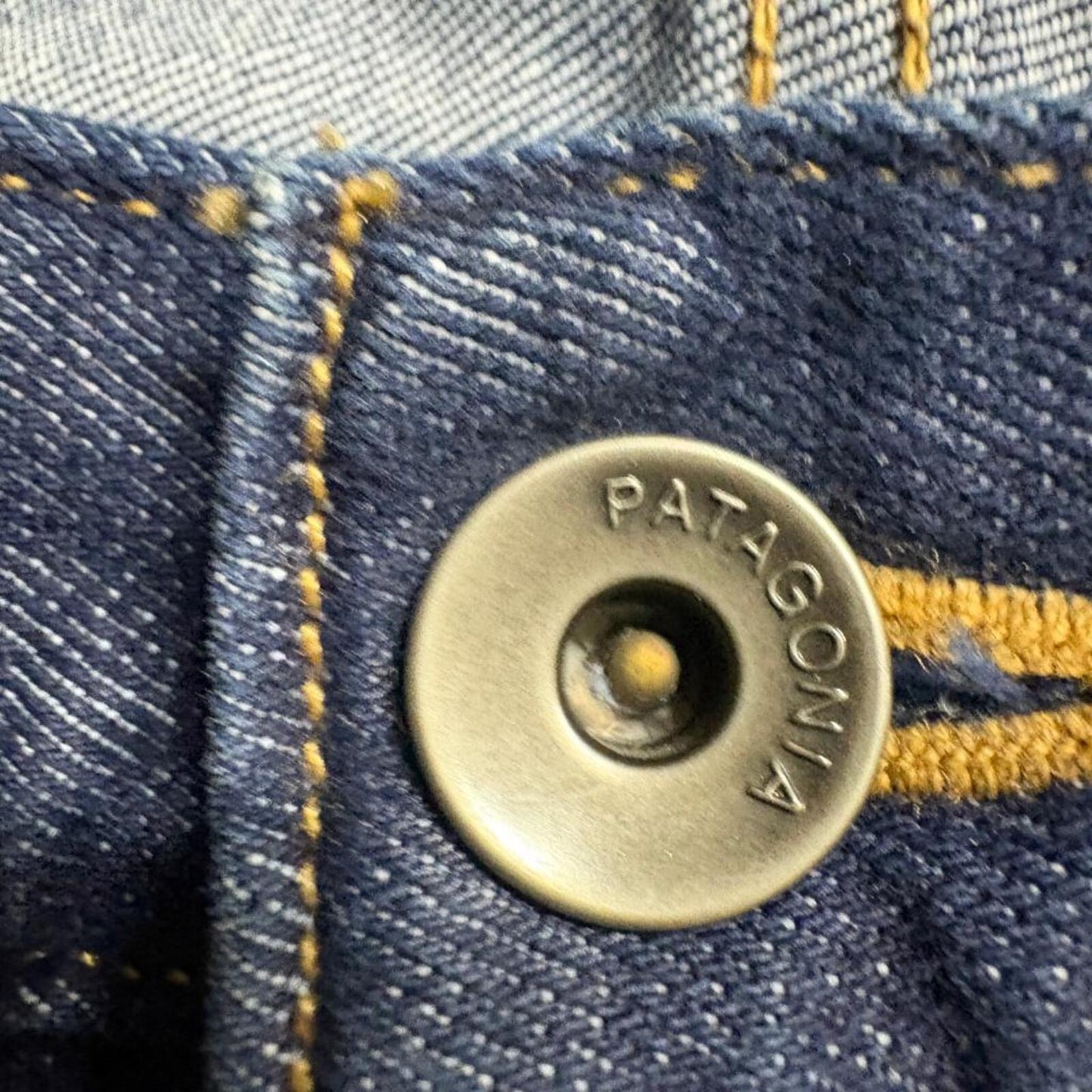 Patagonia Straight Fit Stretch Jeans Mens 32x34 Organic Cotton Blue Denim