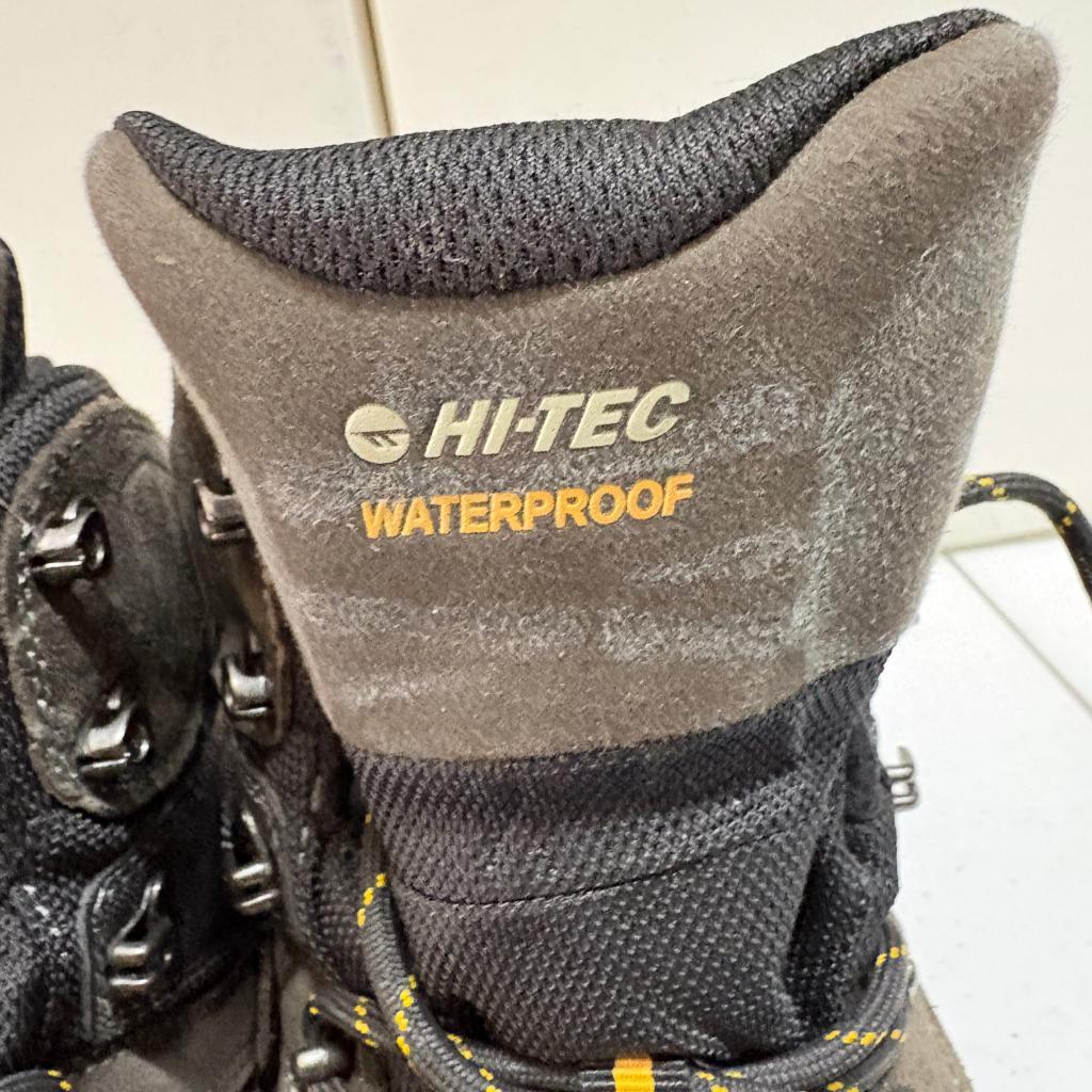 Hi-Tec Rock Waterproof Hiking Boots Mens 10.5 Brown Leather Vibram Sole