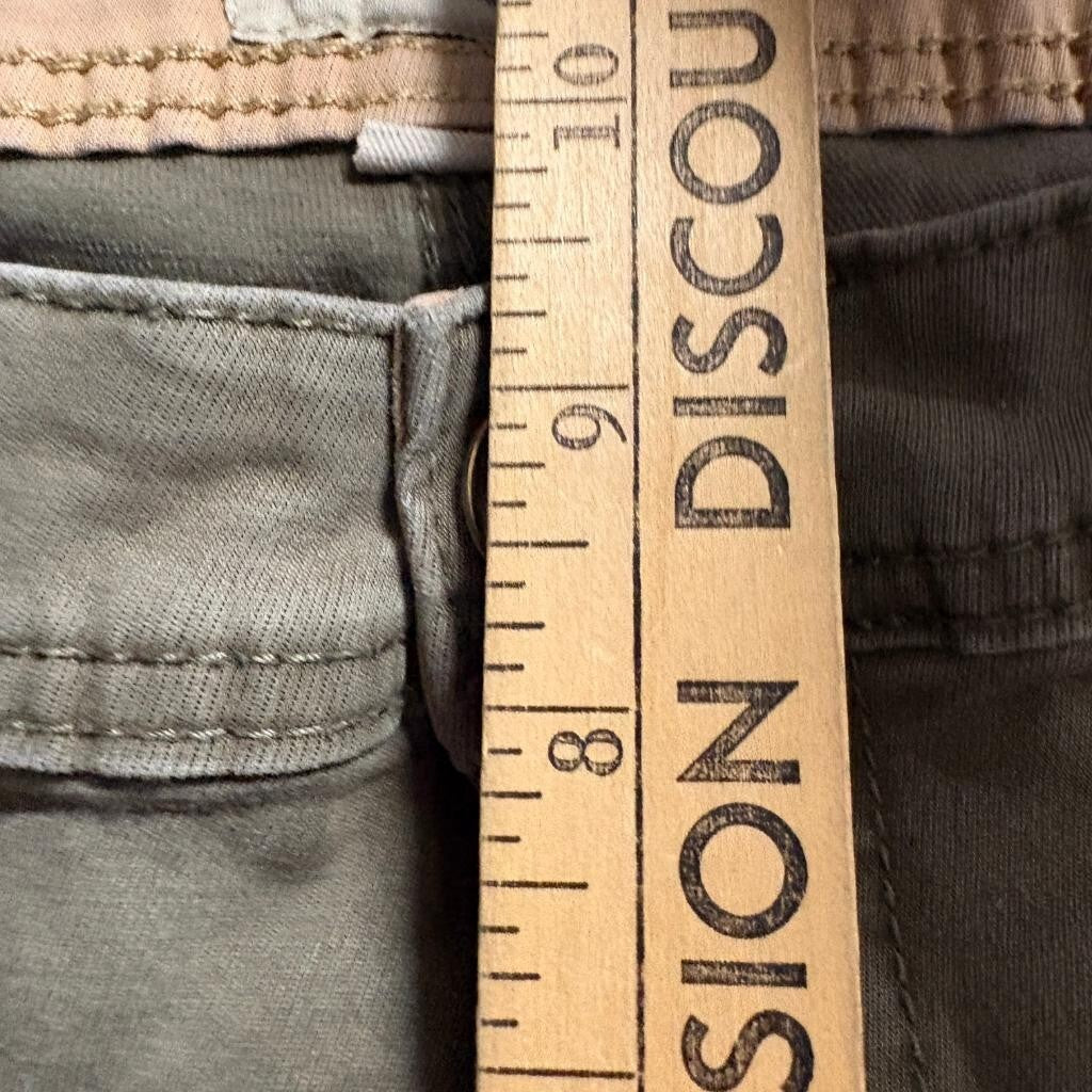Weatherproof Vintage Mens Straight Fit Pants 36x32 Green Cotton Stretch Chino