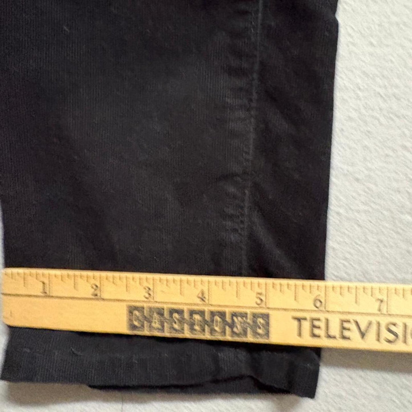 Paige Skyline Straight Corduroy Pants Womens 25 Black Stretch Cord Jeans