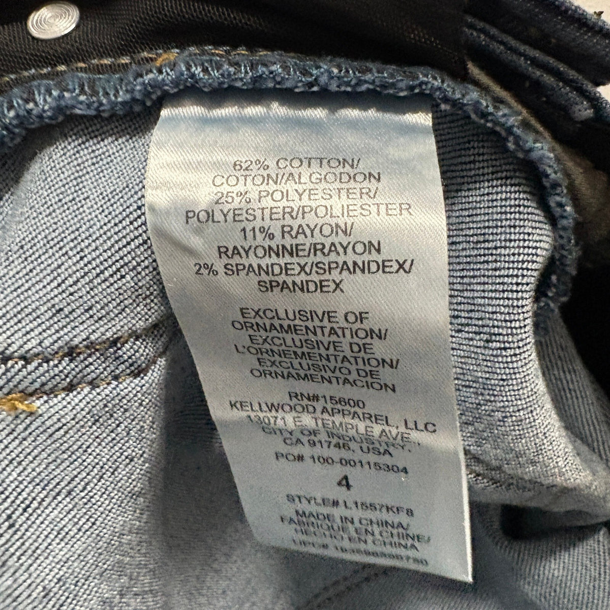 Wit & Wisdom Ab-solution Straight Leg Jeans Womens Size 4 Blue Raw Hem Stretch