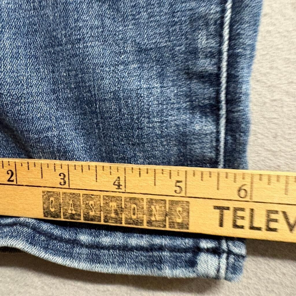NYDJ Girlfriend Jeans Womens 0P Blue Denim Lift Tuck Stretch Crop Petite