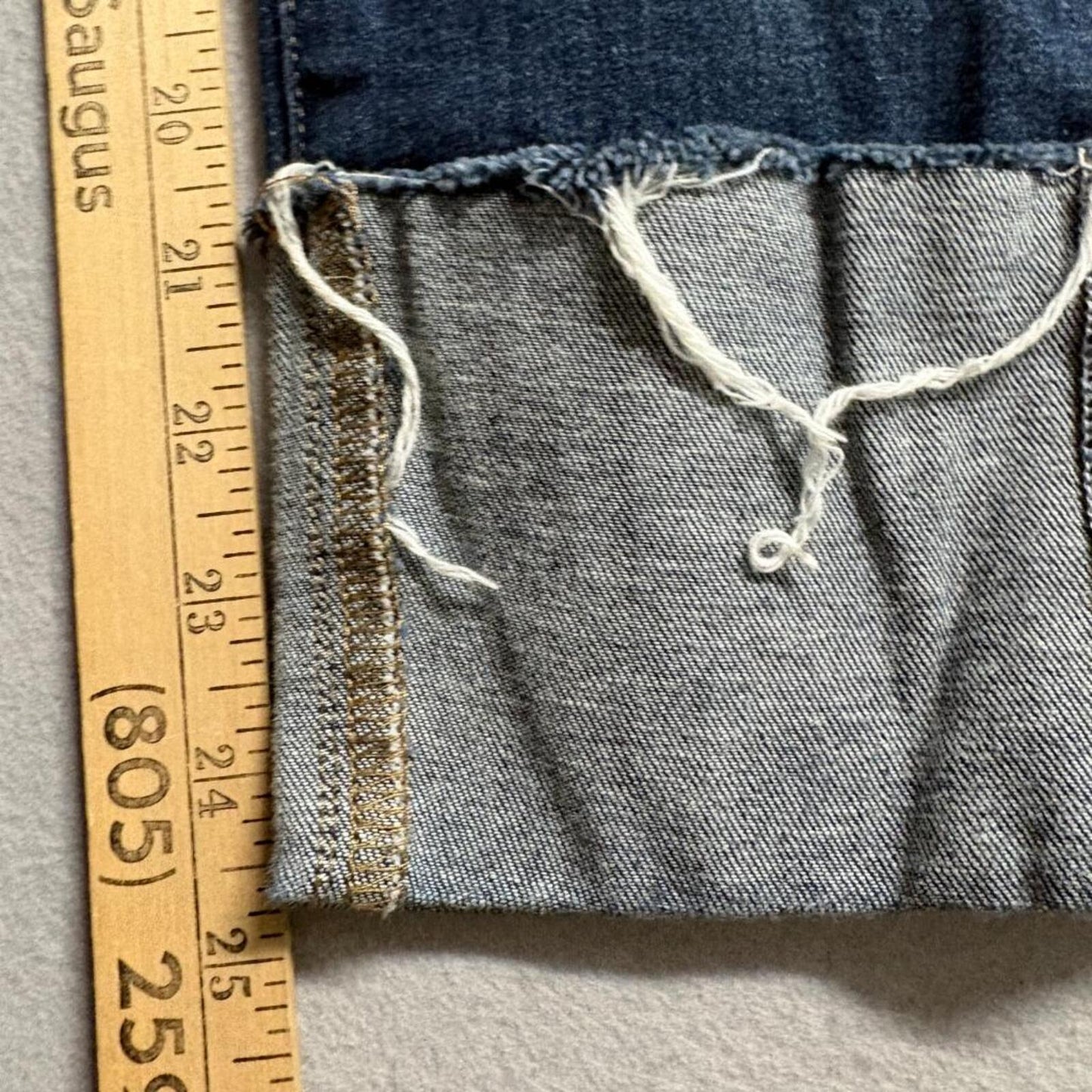 Joe's Jeans Cuff Crop Women 28 Blue Denim Stretch Raw Hem Cuffed Cropped Jeans