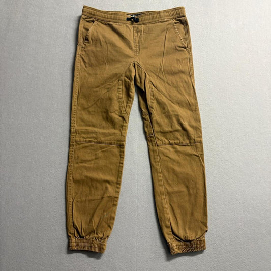 Brooklyn Cloth Jogger Pants Mens Large Brown Cotton Blend Elastic Waist Stretch