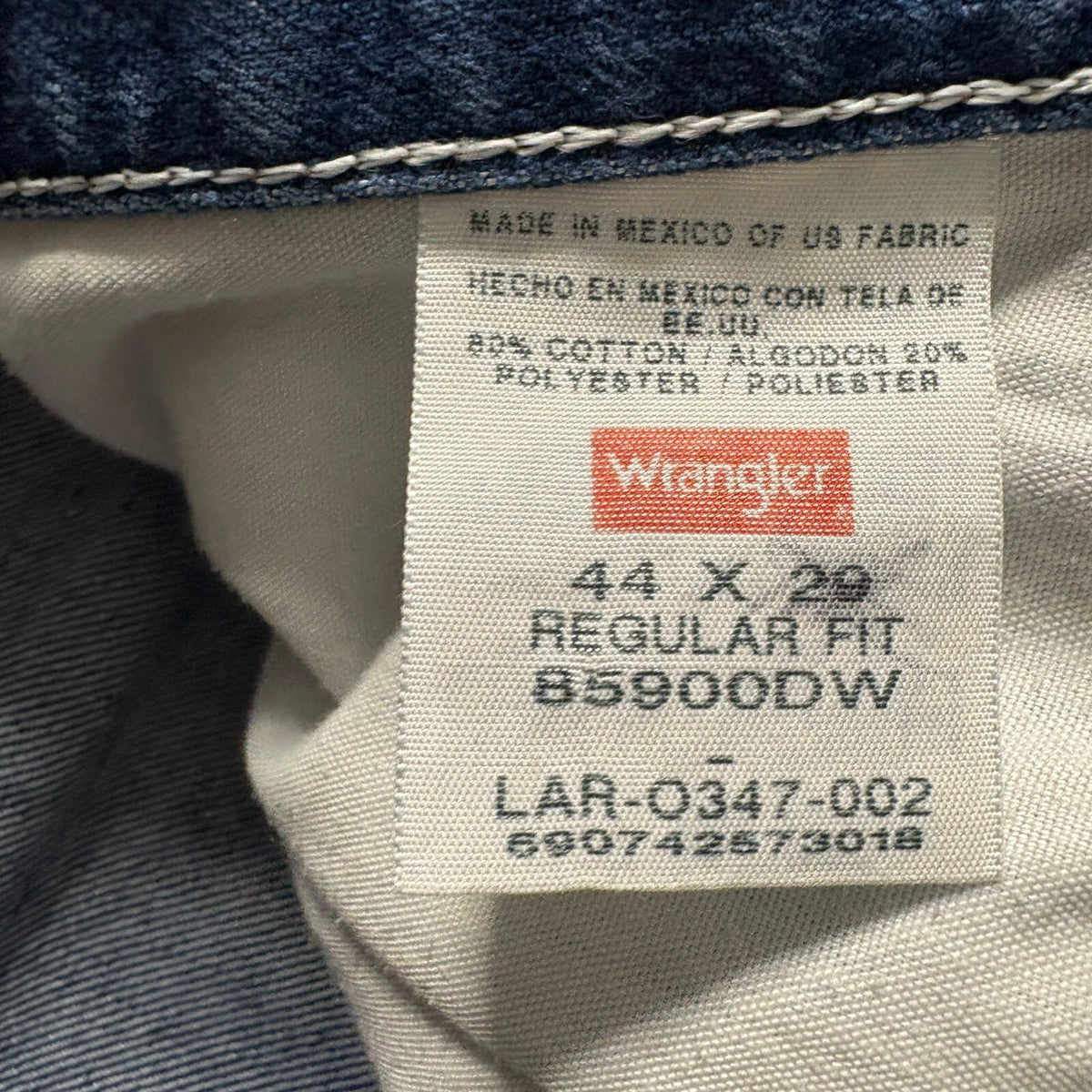 Wrangler Premium Quality Denim Shorts Mens 44 Regular Fit Blue Cotton Blend