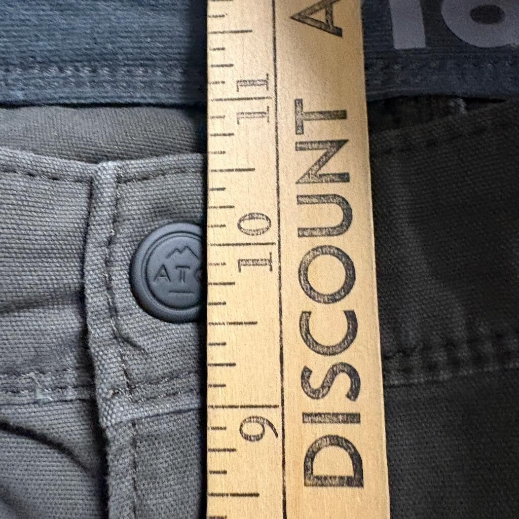 Wrangler ATG All Terrain Gear Pants Mens 34x32 Green Stretch Canvas Hiking Cargo