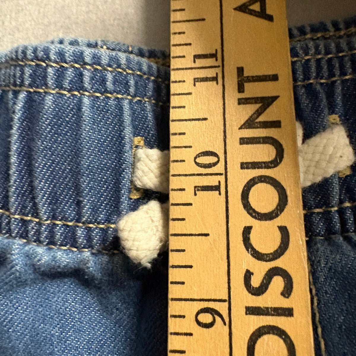 Old Navy High Rise Baggy Jeans Girls XL 14-16 Plus Blue Wide Leg Elastic Waist