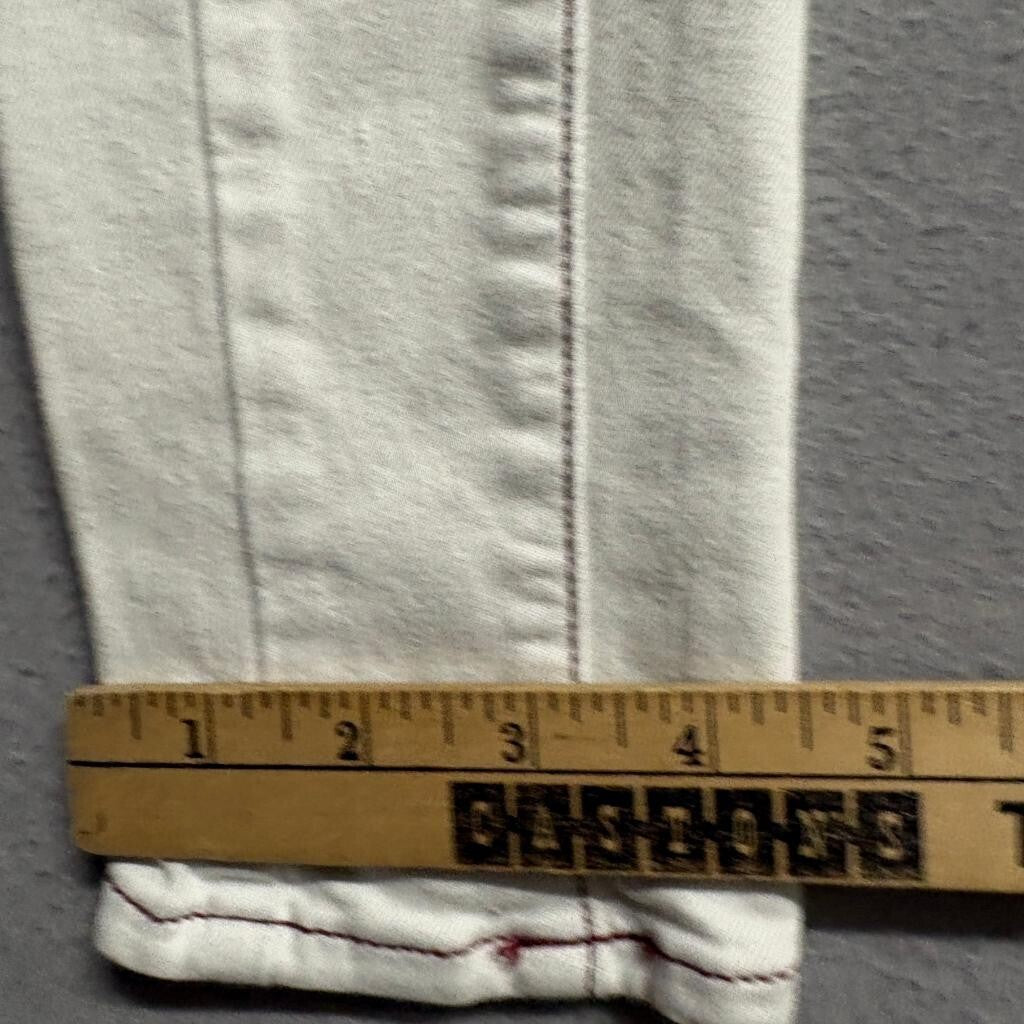 American Eagle Next Level Stretch Skinny Jeans Womens 00 Regular White Red