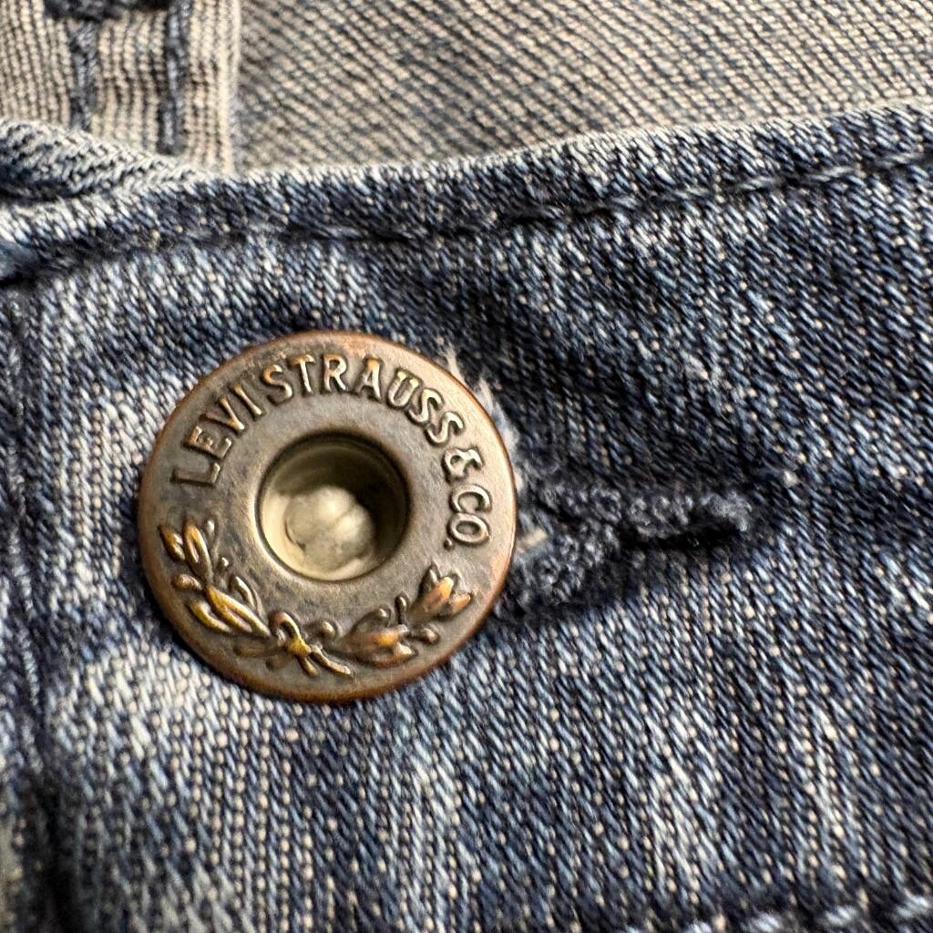 Levi's Demi Curve Bootcut Jeans Womens 20W Blue Denim Stretch Embellished Pocket