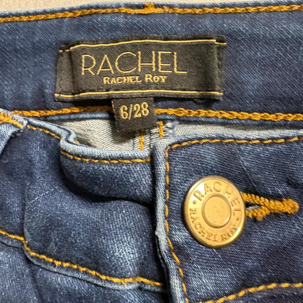 Rachel Rachel Roy Womens Jeans Size 6/28 Blue Denim Skinny Stretch Ankle Crop