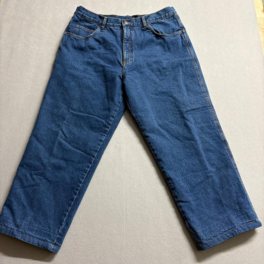 Guide Gear Thinsulate Lined Jeans Mens 38x30 Blue Denim Insulated Work Pants