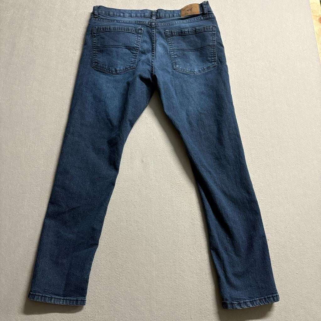 Beverly Hills Polo Club Jeans Mens 34x30 Blue Denim Stretch Straight Leg