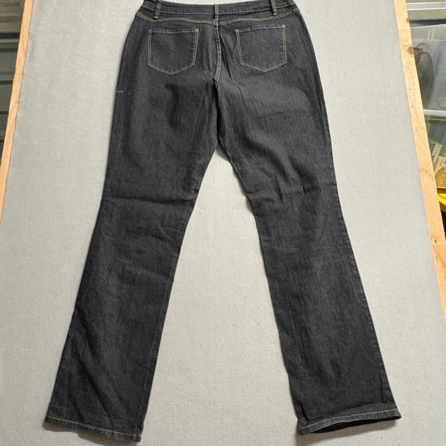 Ashley Stewart Jeans Womens 18T Dark Wash Straight Leg Stretch Denim Tall