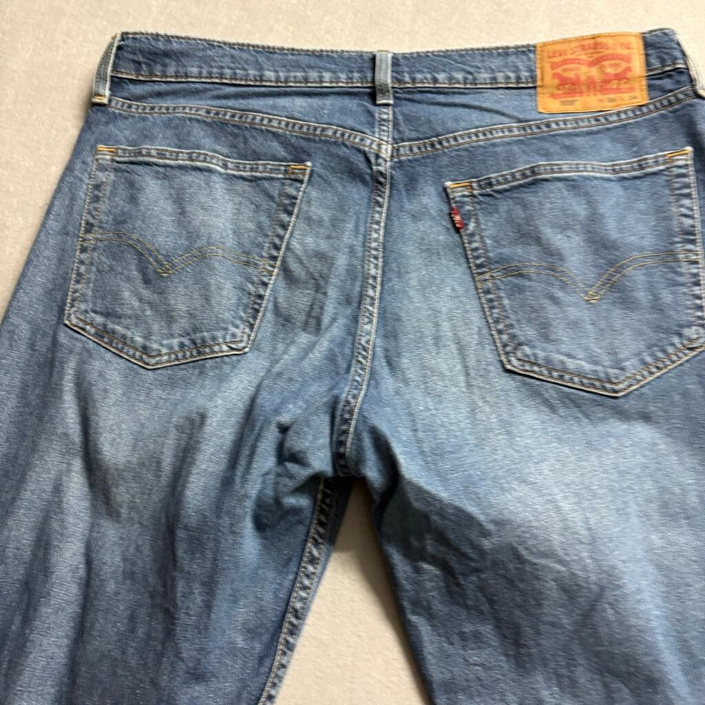 Levi's 505 Regular Fit Straight Leg Jeans Mens 36x34 Blue Denim (Tag 38x30)