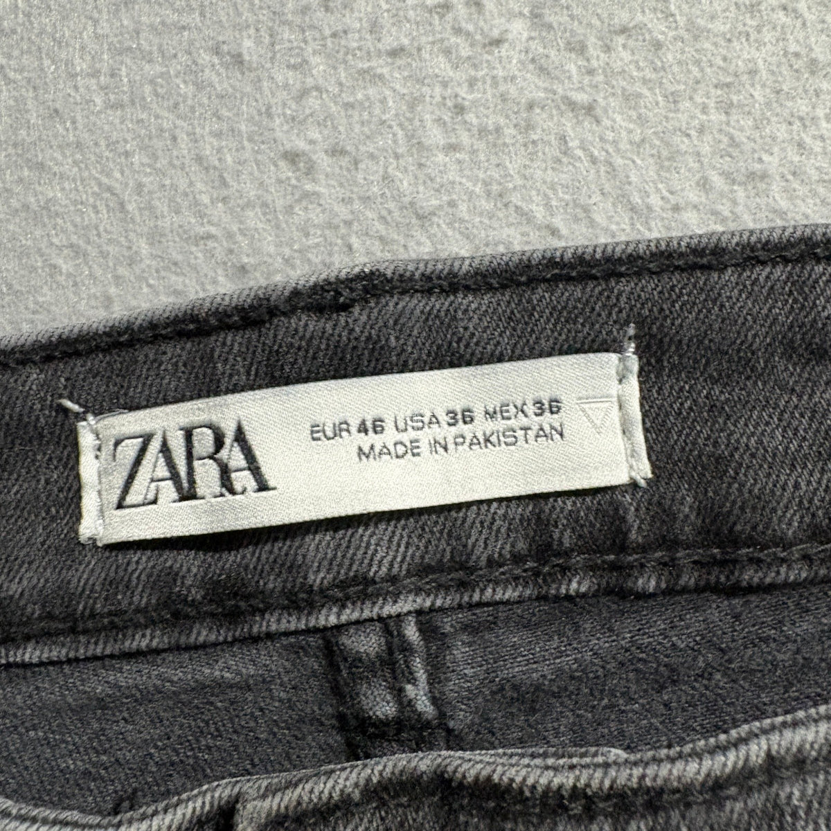 Zara Man Black Denim Skinny Cargo Pants Mens Size 36 Ankle Zip Biker Moto Jeans