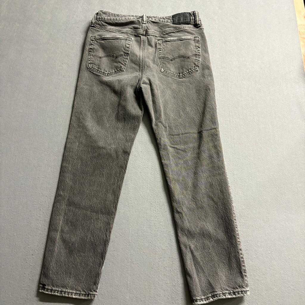 American Eagle Real Good Jeans Womens 30x30 Gray High Rise Straight Leg Denim