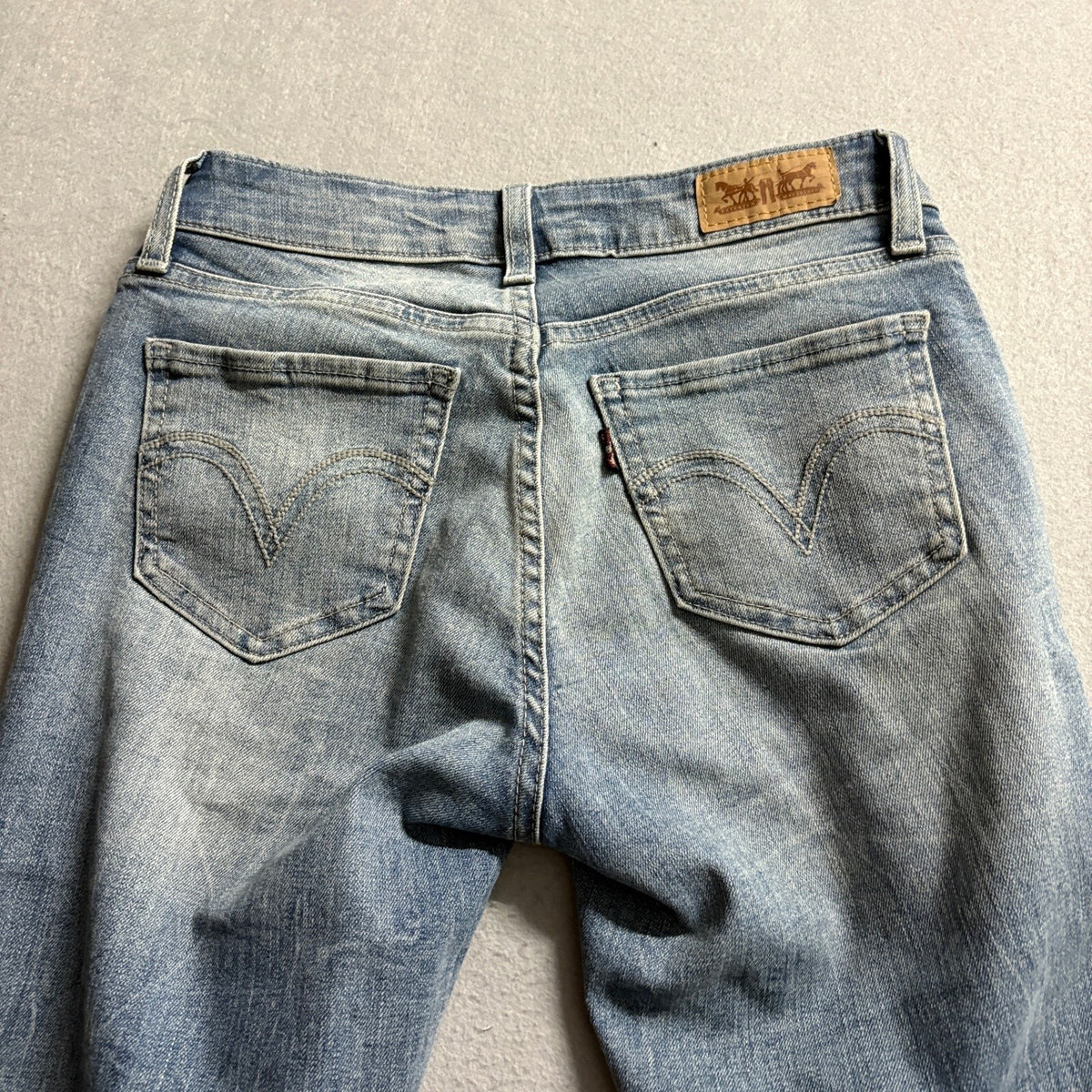 Levis Legging Jeans Womens 26x28 Blue Denim Skinny Stretch Low Rise