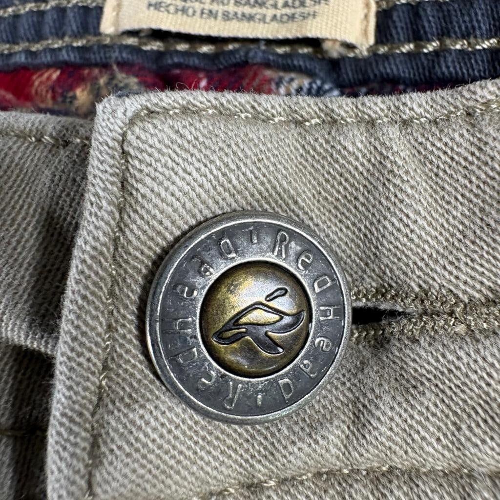 Redhead Flannel Lined Cargo Pants Mens 38x30 Khaki Tan Stretch Outdoor Hiking