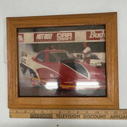 Randy Anderson Slick 50 Pontiac Funny Car Framed Drag Racing Photo NHRA