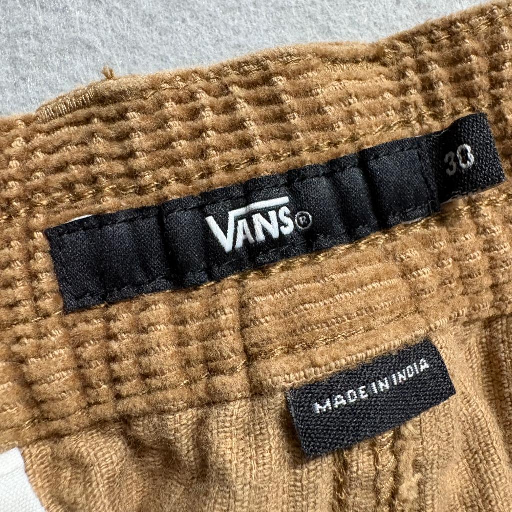 Vans Corduroy Pants Womens 30 Brown Wide Leg Skate Streetwear Cotton