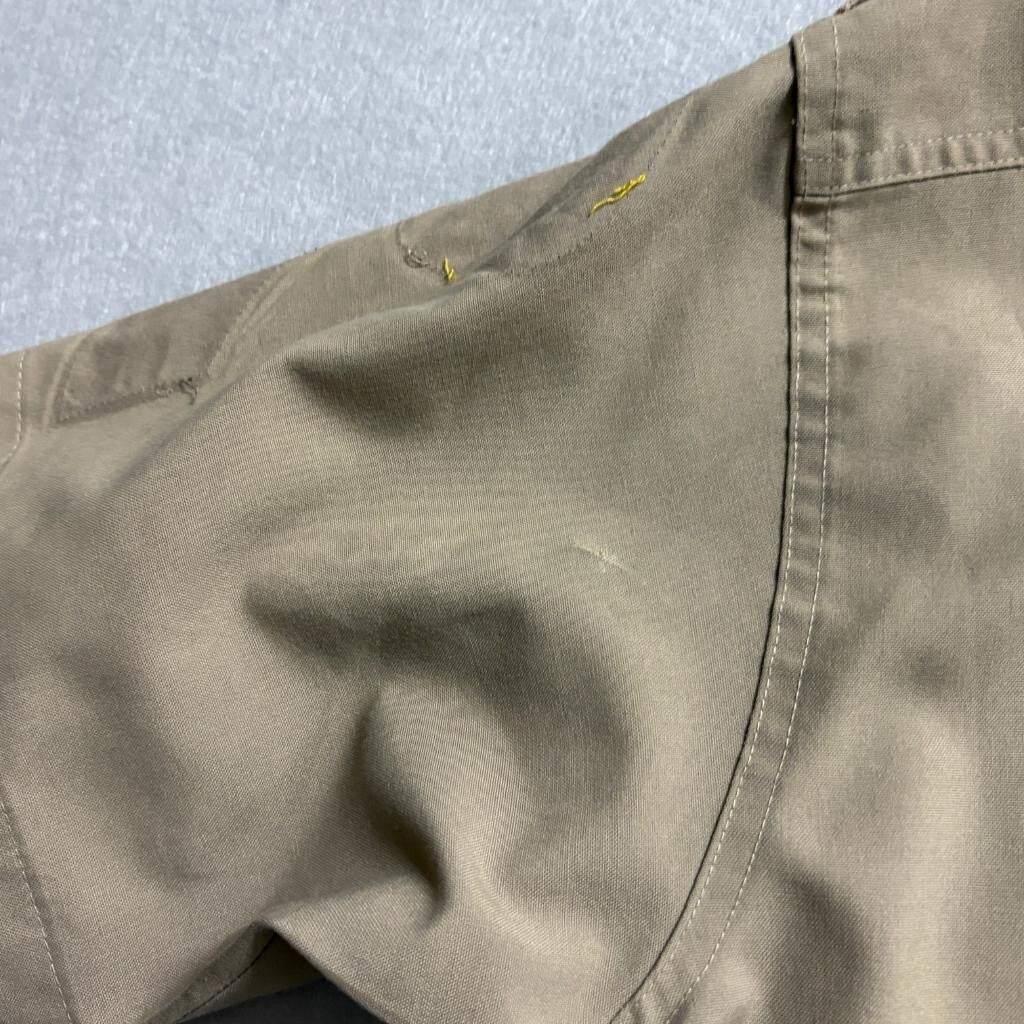 Elbeco Mens 18.5 Tan Short Sleeve Police Sheriff Uniform Shirt LASD Spec