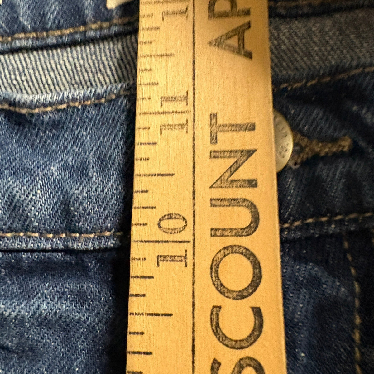 Universal Thread High Rise Flare Jeans Womens 12S Blue Denim Stretch Short