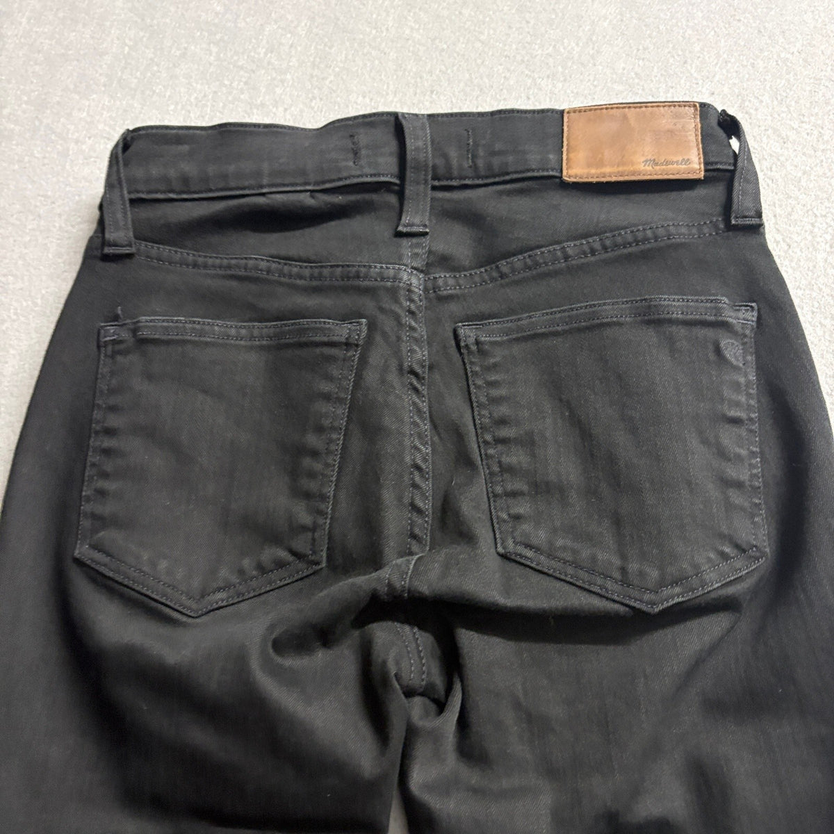 Madewell 9 Inch High Rise Skinny Jeans Womens 24S Black Denim Stretch