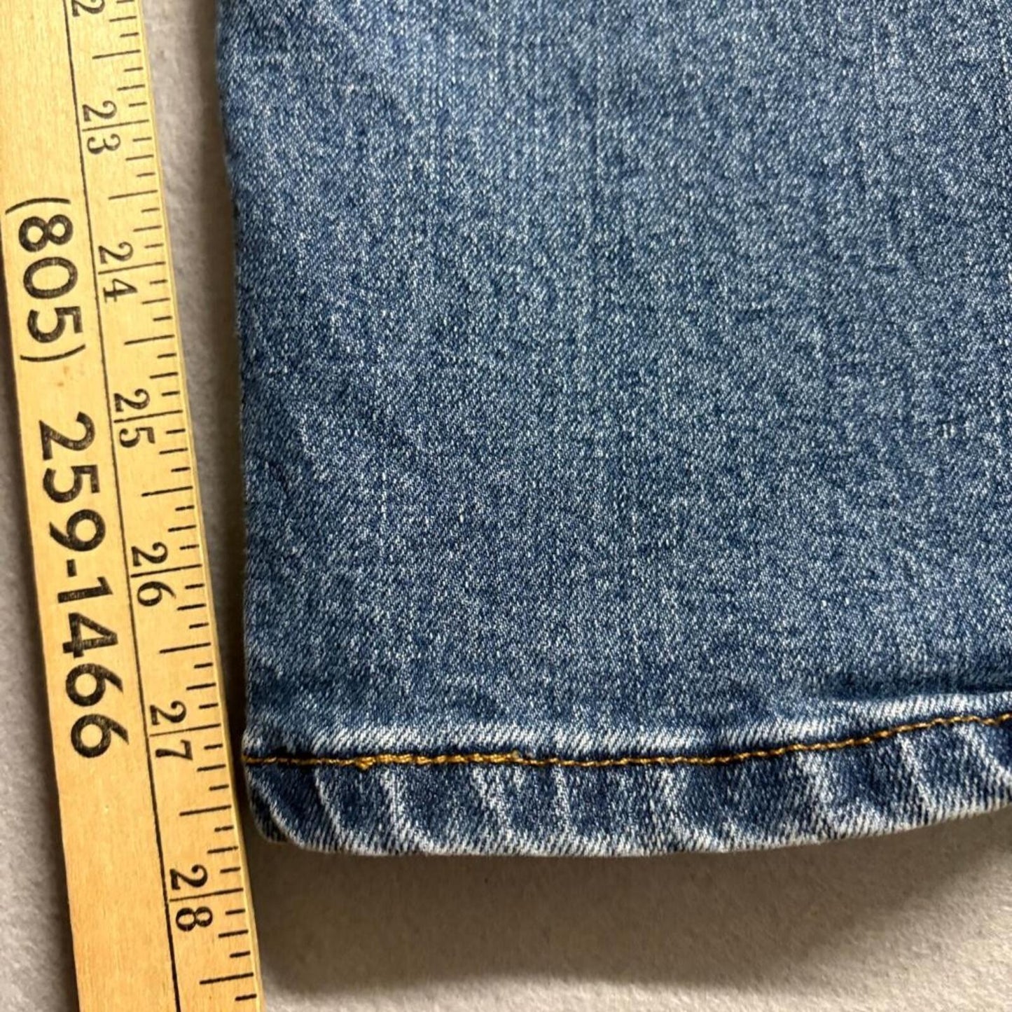 Wrangler Comfort Guaranteed Jeans Mens 38x29 Blue Denim Stretch Straight Leg