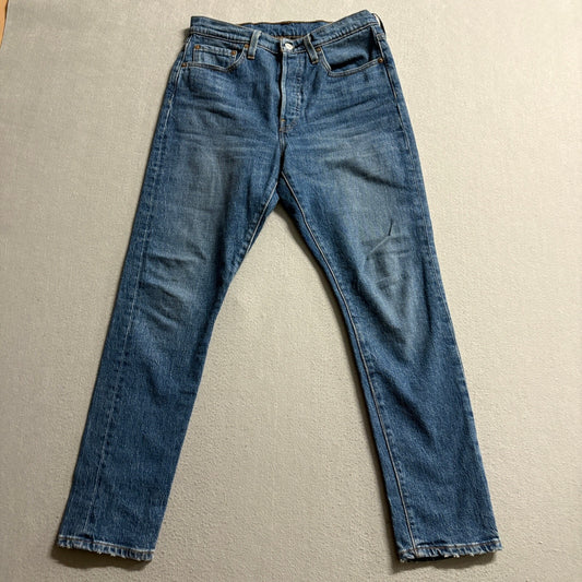 Levi's Premium 501 S Straight Leg Jeans Mens 27x28 Blue Medium Wash Denim
