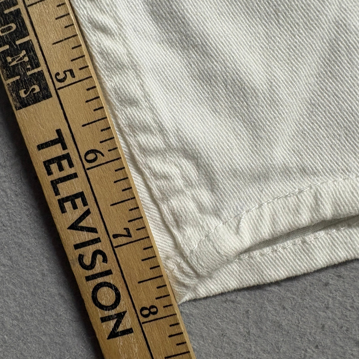 Levi's 511 Slim Boys Denim Shorts Size 12 Reg White Distressed Ripped Jeans