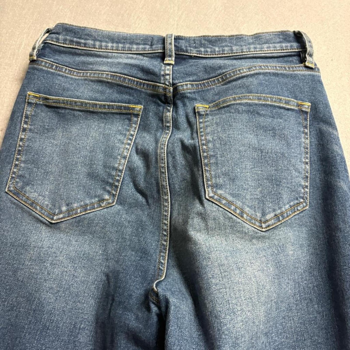 We The Free Free People CRVY Just Float On Flare Jeans Womens Size 29 Blue Denim