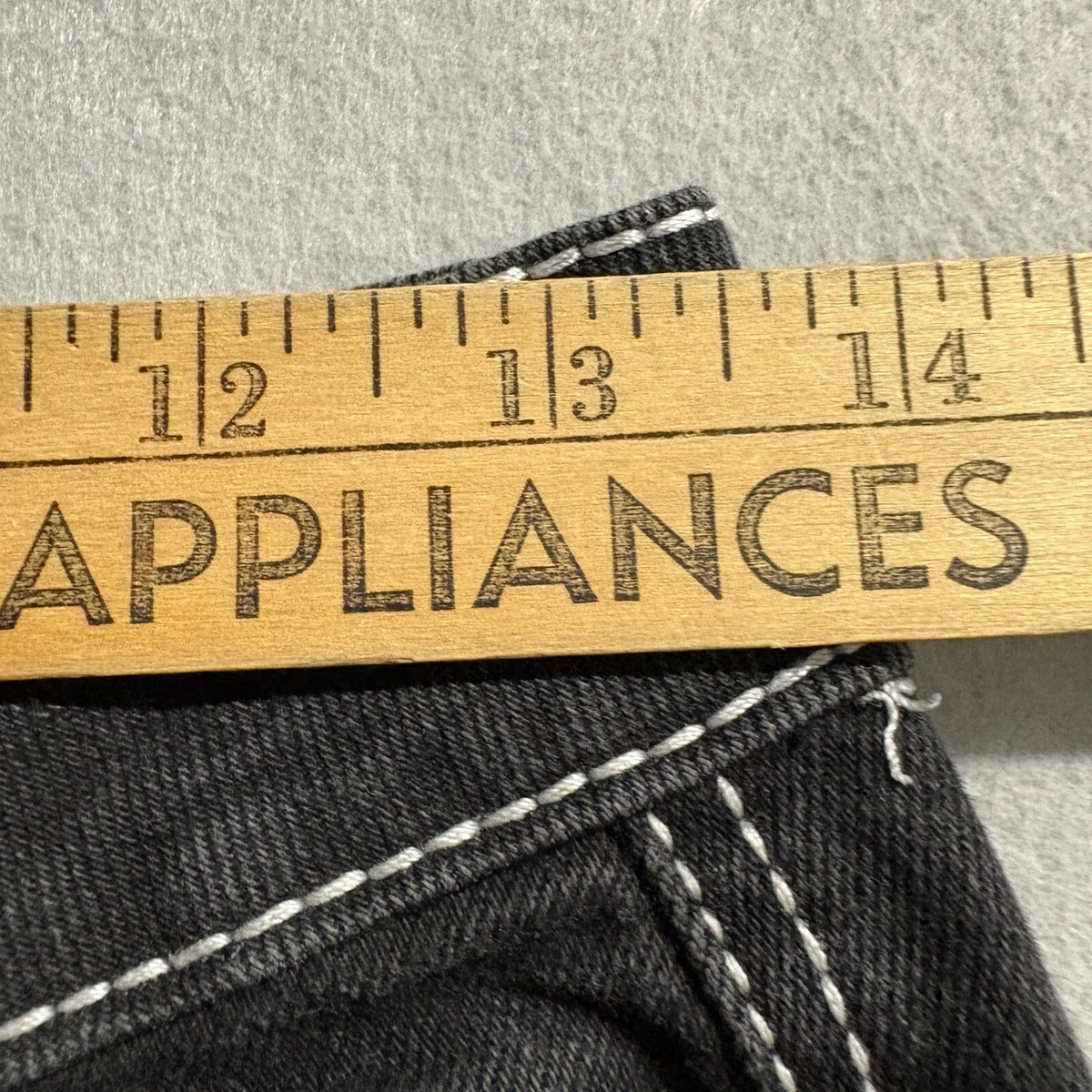 Telepatia Cargo Jeans Womens 5/27 Black Denim Contrast Stitch High Rise Utility