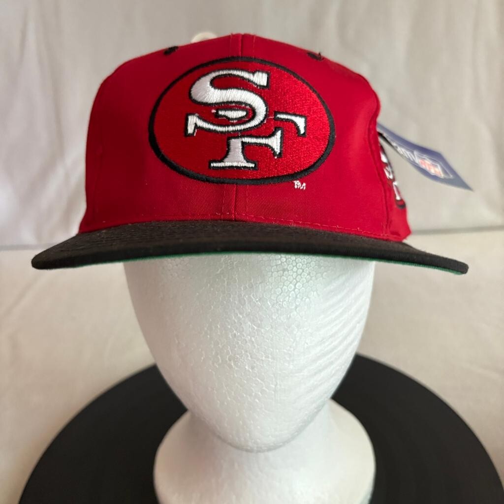 Vintage San Francisco 49ers Snapback Hat Youth Red Black Cap Team NFL NWT